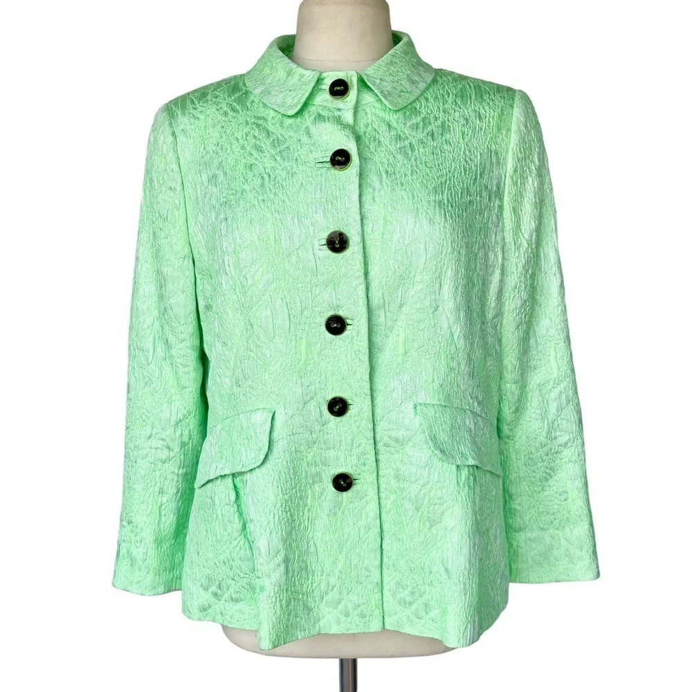 ALGO Of Switzerland Formal Jacket Lined Buttons Textured Pockets Career Size XL